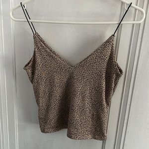 Cheetah print crop top